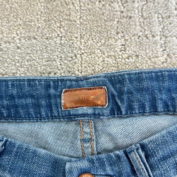 Mother “The Looker Crop” in “Rancho Diablo” medium wash denim jeans skinny - Picture 6 of 9